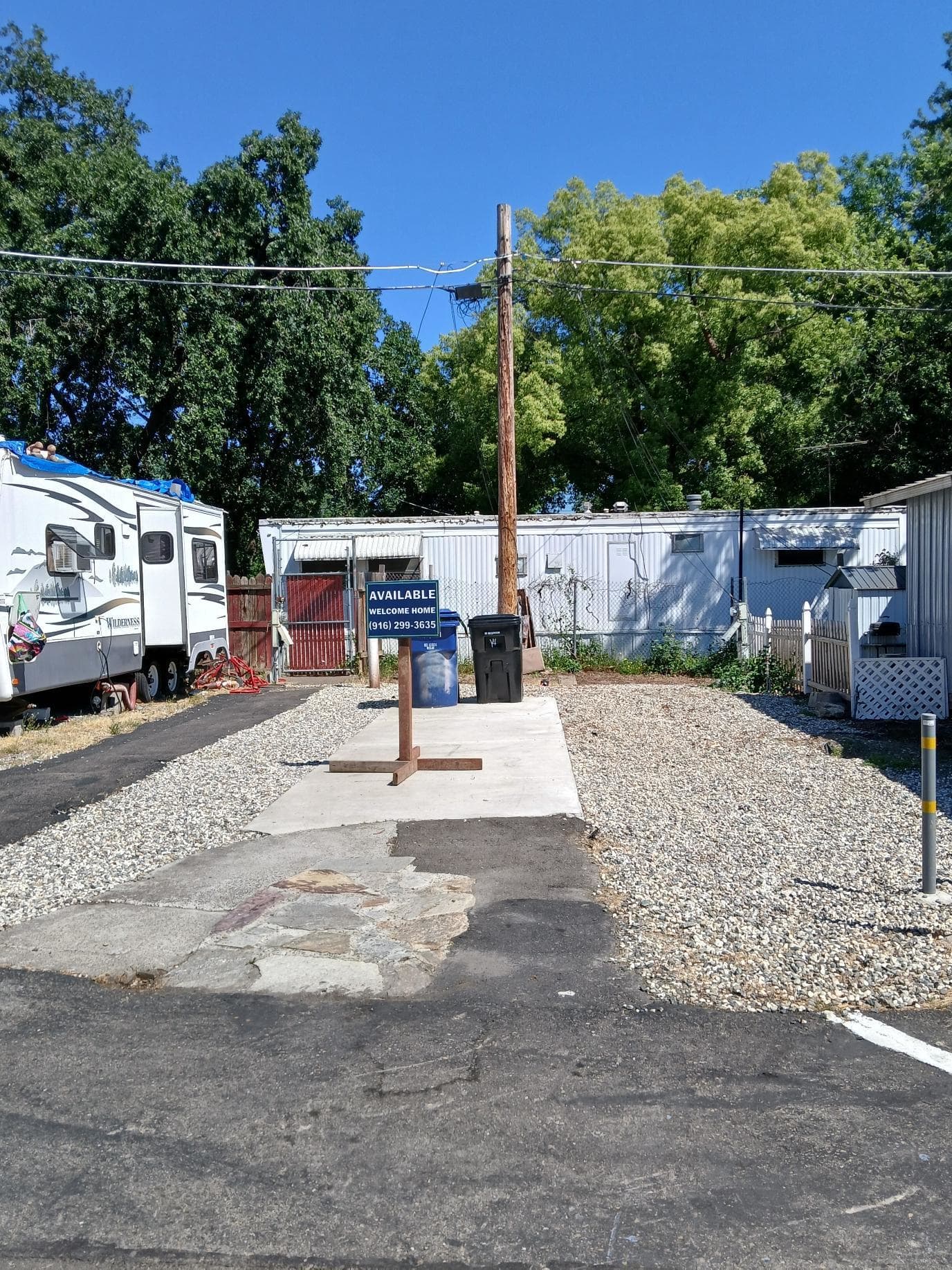 College Oaks RV Site #14 - single wide - in Sacramento, CA