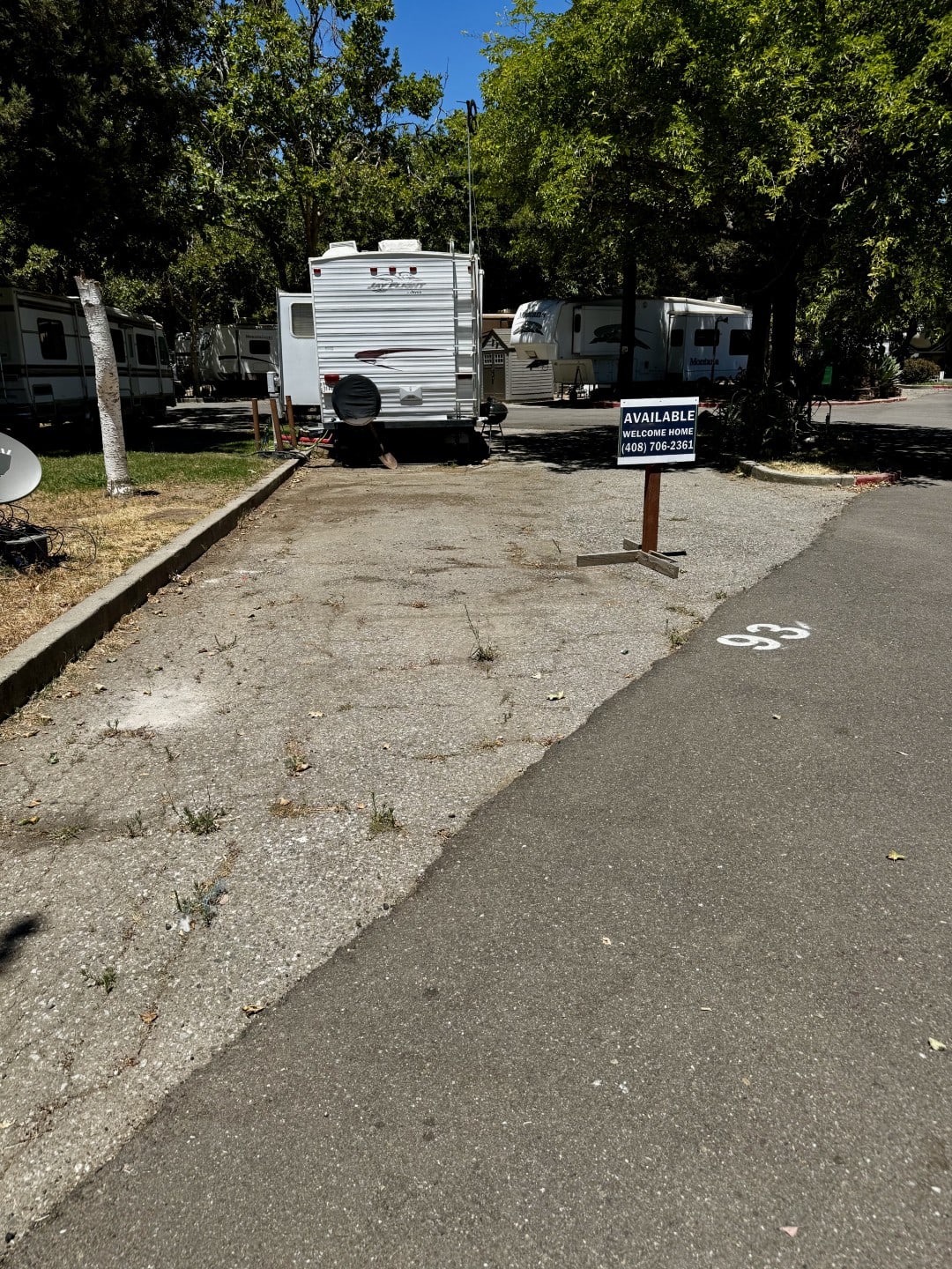 Parkway Lakes RV Park - single wide - in Morgan Hill, CA